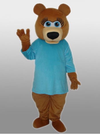 着ぐるみ くま　クマ　熊（青色シャツ） 本格的 変身 きぐるみ コスチューム 大人用
