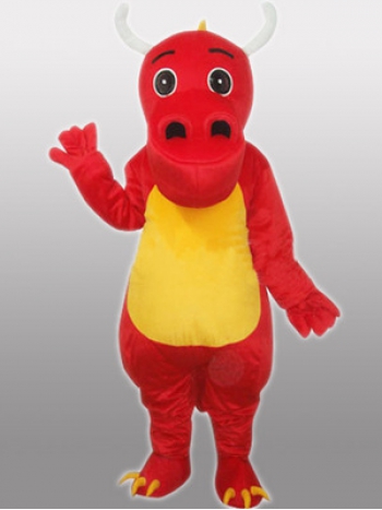 本格的 着ぐるみ　龍・竜・リュウ・ドラゴン（赤色）　変身 きぐるみ コスチューム 大人用