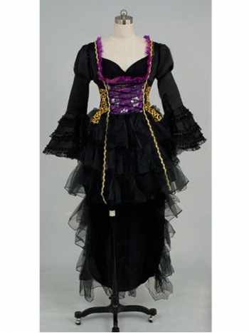 VOCALOID　黒と紫 初音ミク 衣装　コスプレ衣装　コスチューム