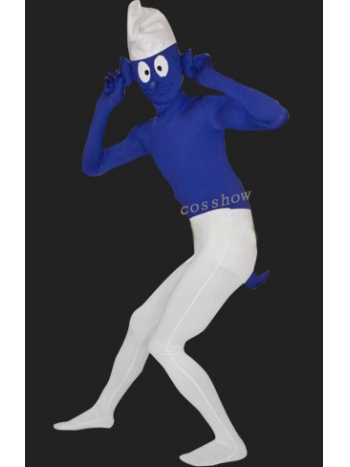 Smurfs スマーフ風全身タイツ舞台コスプレオーダーメイド変装 オーダーメイド製作　変身　舞台　 男性　女性 ハロウィン