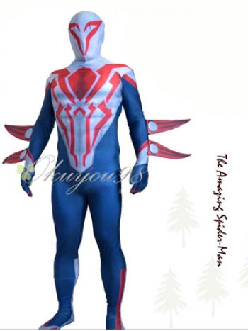 ★★【spider-man 2099 スパイダーマン】スパイダーマン衣装 スパイダーマン グッズ 全身タイツ スーツ cosplay コスプレ衣装 コスチューム オーダーメイド　