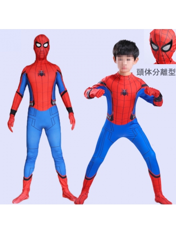 110cm～130cm★キッズスパイダーマン衣装 全身タイツ ホームカミング 子供 コスチューム cosplay 仮装 パーティー civil war spider-man