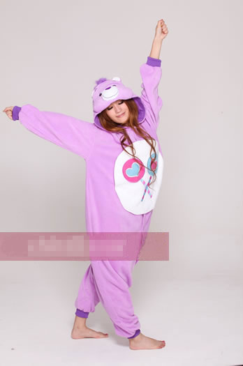 くま/クマ　熊　紫色　 パジャマ