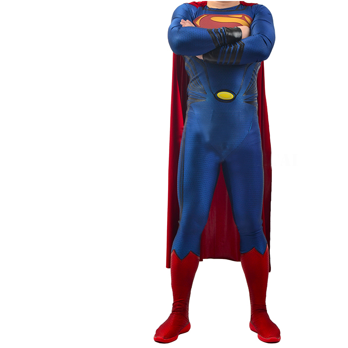 ★全身タイツ 高級仕様 Puff Printed スーパーマン★コスチューム コスプレ衣装 Superman cosplay スーツ サイズ豊富 サイズオーダー可能 変装 仮装 コス ハロウィン