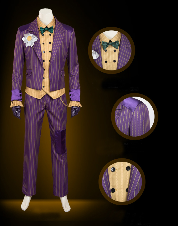 ジョーカー コスプレ衣装 全身タイツ スーツ ★Joker コスチューム cosplay 変装 仮装 サイズ豊富 サイズオーダー可能