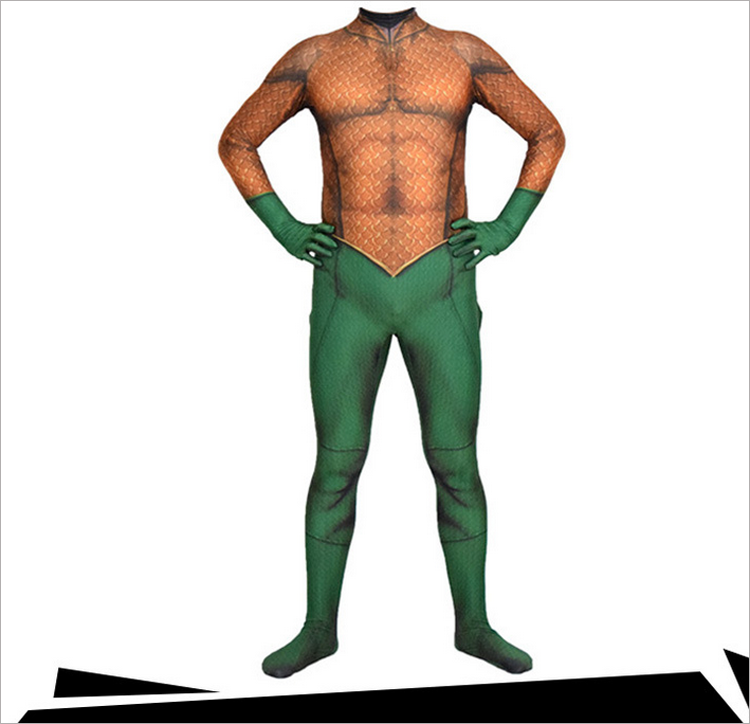 Arthur Curry ★Justice League Aquaman コスプレ 全身タイツ コスチューム cosplay 変装 仮装 サイズオーダー可能 ハロウィン