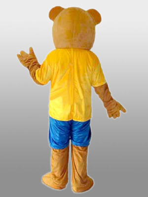 くま　クマ　熊（黄色いシャツ） 着ぐるみ
