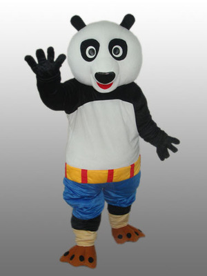 パンダ（青色パンツ）　熊猫　着ぐるみ　大人用
