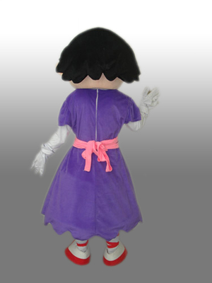 女の子（紫色ワンピース）着ぐるみ