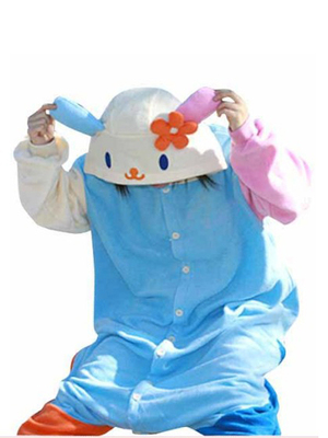 兔　うさぎ　（青い・ブルー） パジャマ 