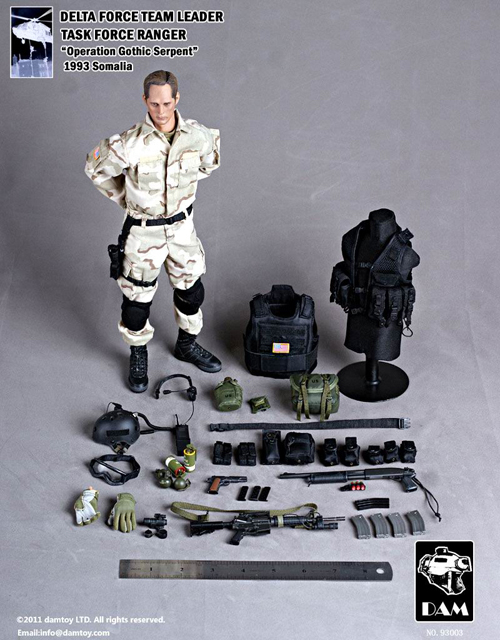 デルタフォースレンジャーチームリーダー1993年ソマリア駐留部隊コンバット1/6 Toyscity】【DMA】デルタフォースレンジャー チームリーダー 1993年