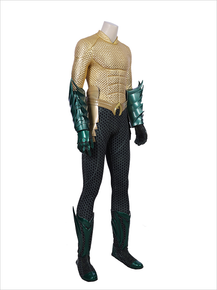 Aquaman アクアマン アーサー・カリー 皮革バージョン 高級仕様 グローブ付き コスプレ衣装 サイズ豊富 変装 仮装 コス ハロウィン