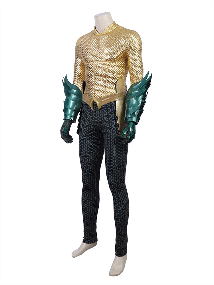 Aquaman アクアマン アーサー・カリー 皮革バージョン 高級仕様 グローブ付き コスプレ衣装 サイズ豊富 変装 仮装 コス ハロウィン