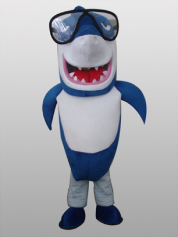 水生　動物　サメ（メガネ） 着ぐるみ 大人用 コスチューム