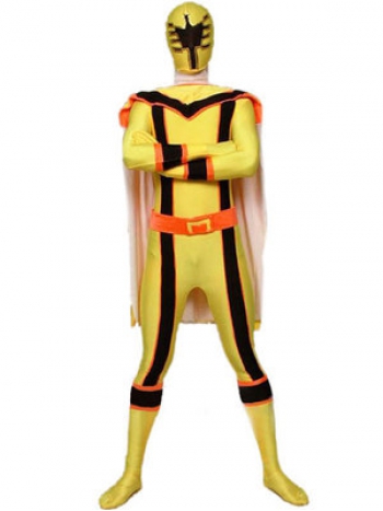 魔法戦隊マジレンジャー スーパー戦隊 全身タイツ 黄　男性　ベーススーツ コスチューム