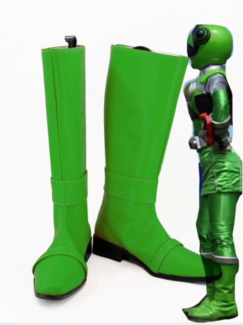 コスプレブーツ 宇宙戦隊キュウレンジャー スーパー戦隊 グリーン 靴 cosplay 変装 仮装 豪華/華麗/高品質/サイズオーダー
